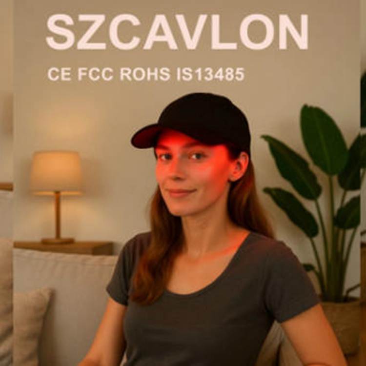 Nositeľná čiapka LED terapie s červeným svetlom